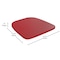 Flash Furniture 4PK Red Poly Resin Seats for Stools & Chairs, 4PK 4-JJ-SEA-PL01-RED-GG - alternate 5